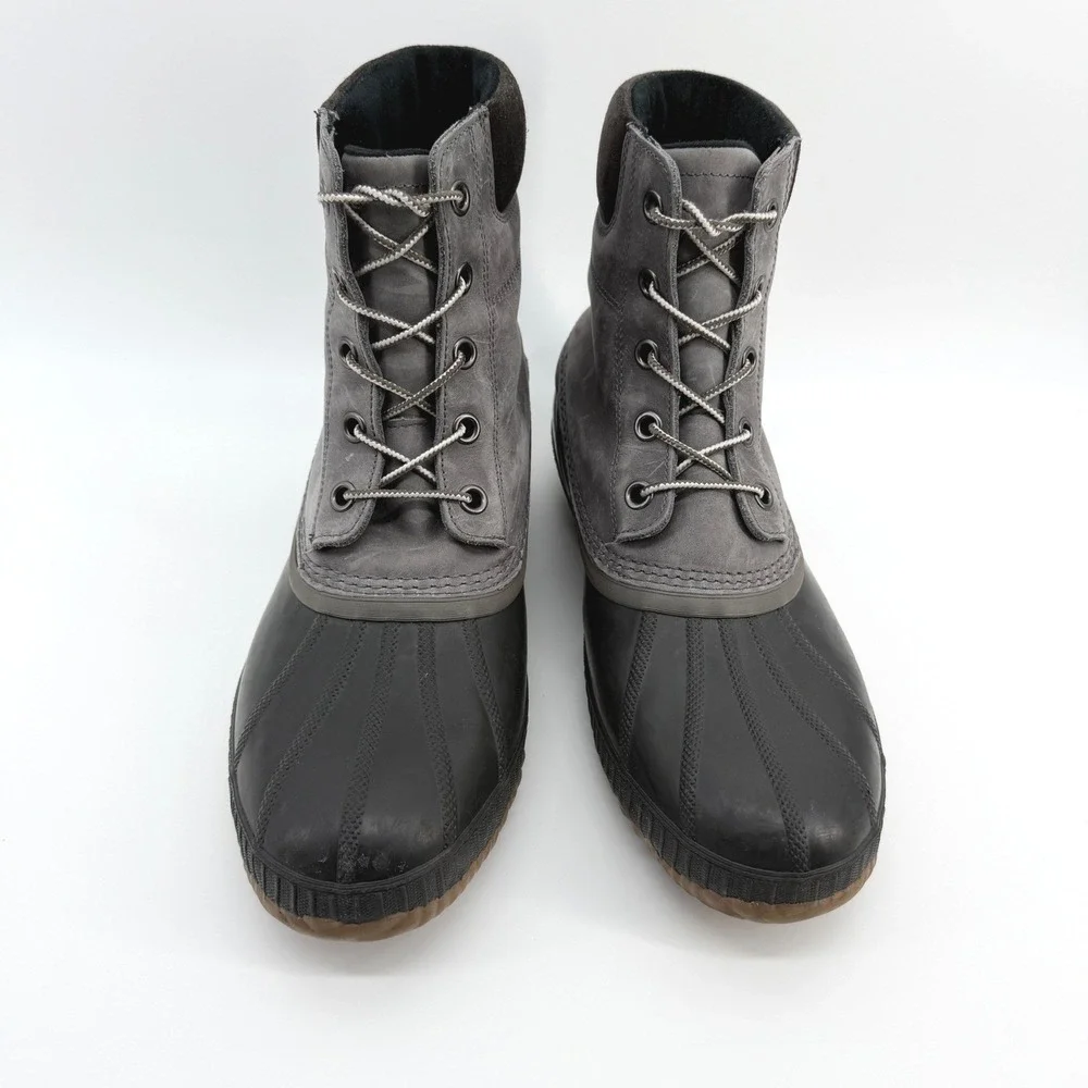 Sorel Cheyanne II Duck Boots Mens 14 Gray Waterproof Gorpcore Utility NM2575-052